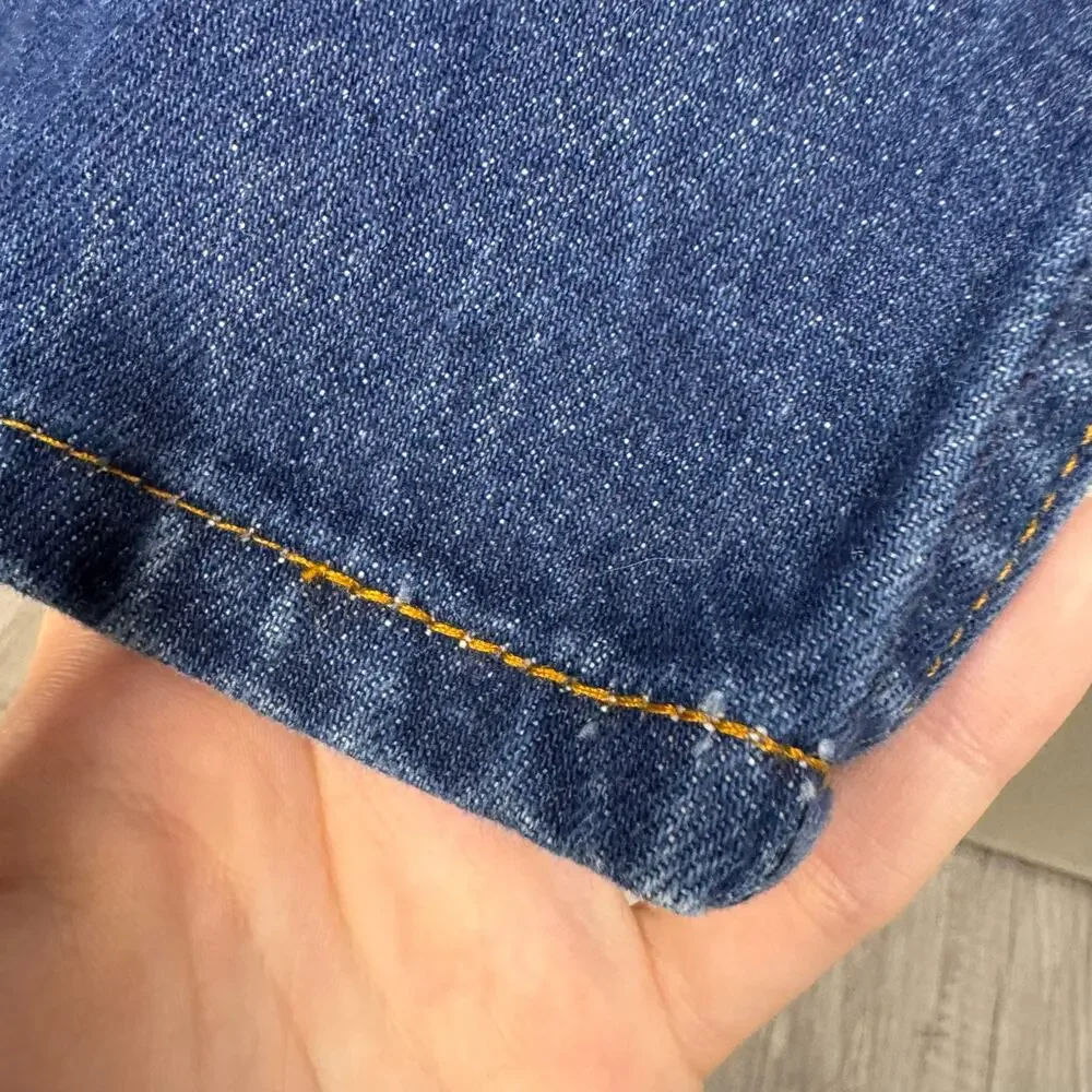 Levis Vintage 70s 20517 0217 Bootcut Dark Wash Jeans 35”X33” Orange Tab